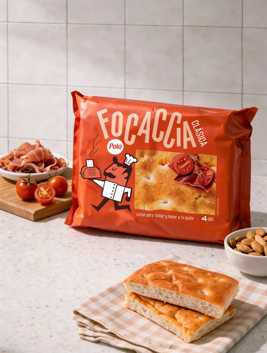 clasica-bodegon Focaccia Clásica con Aceite de Oliva Virgen Extra