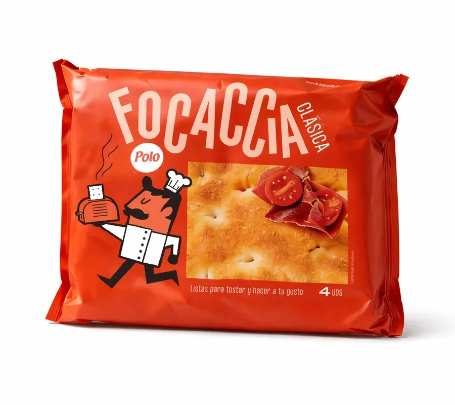 Focaccia Clásica con Aceite de Oliva Virgen Extra